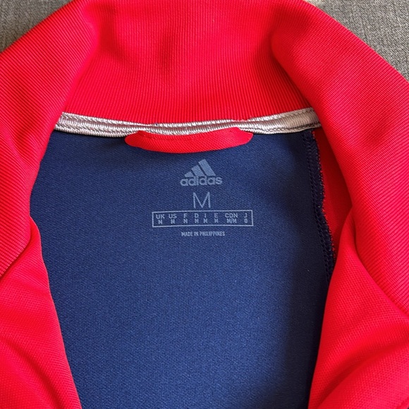 Adidas Tango Club Home Soccer Track Jacket-Men’s Size Medium-Red and Navy - Picture 3 of 6